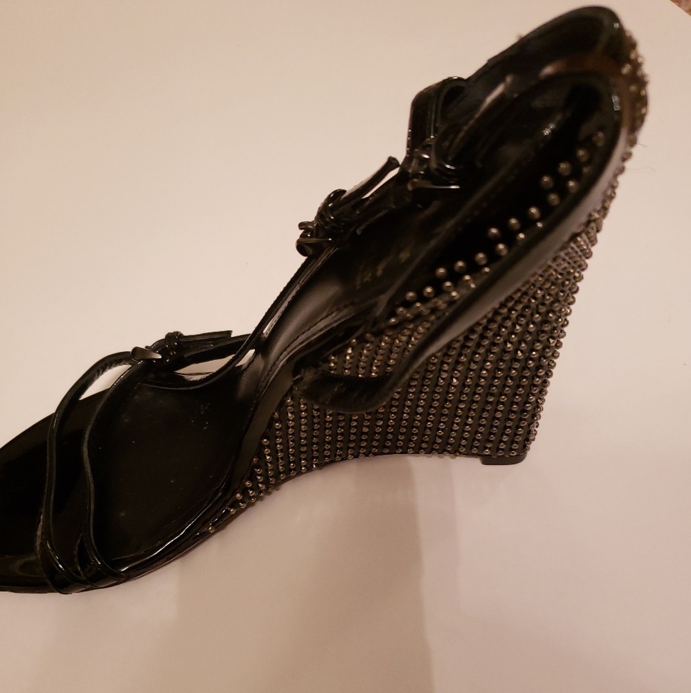 Never worn Burberry studded wedge heel sandal - Picture 5 of 8